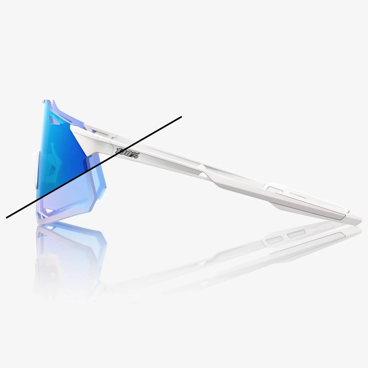 100% Hypercraft Glasses - Bastille Blue Mirror Photochromic 100percent