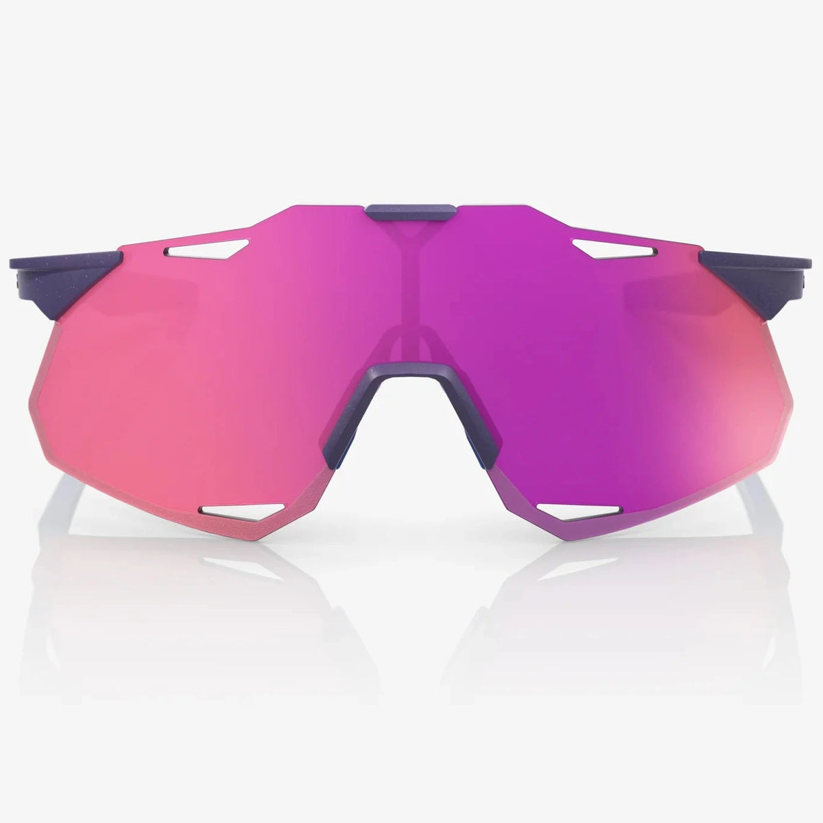 100% Hypercraft XS Brille – Satin Storm Metallic Purple Multilayer Mirror