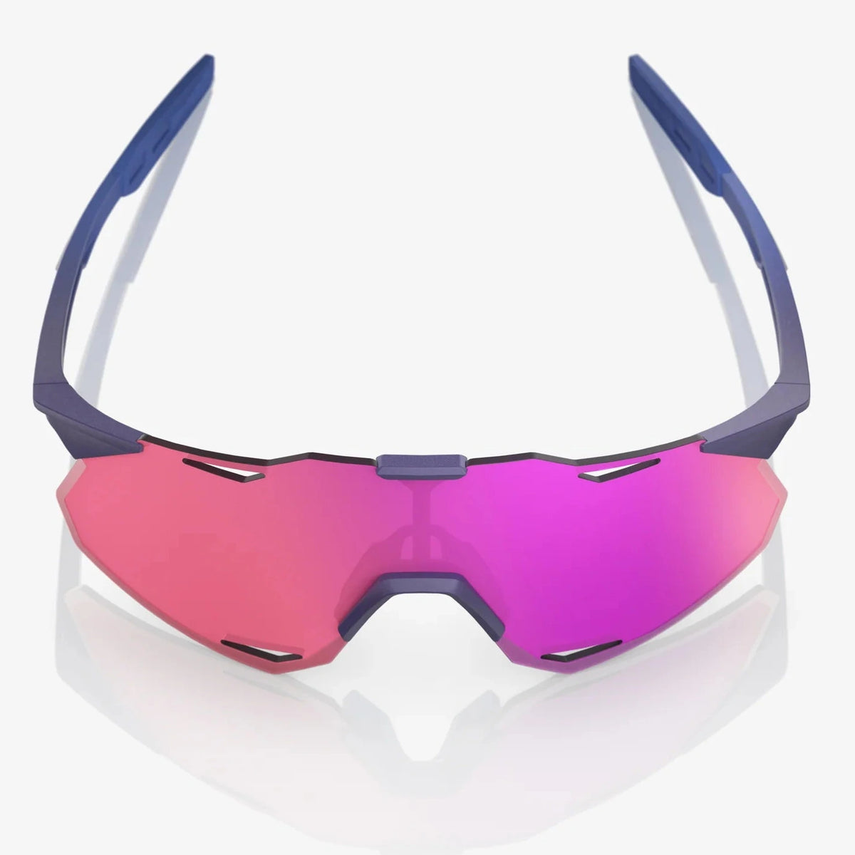 100% Hypercraft XS Brille – Satin Storm Metallic Purple Multilayer Mirror