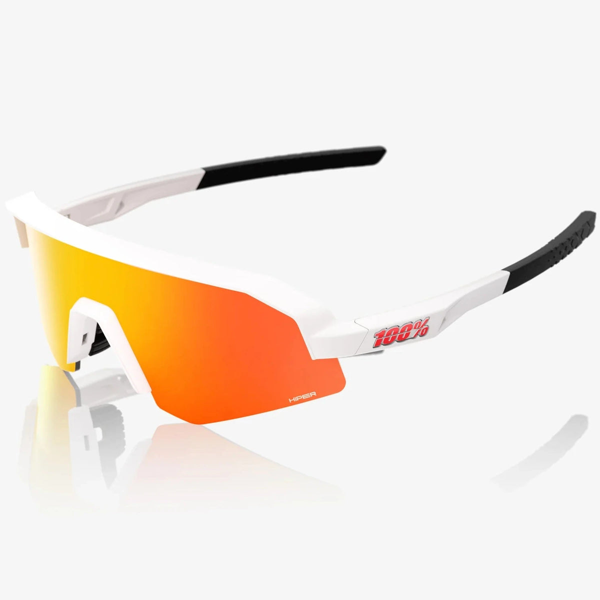 Gafas 100% Slendale Youth - Matte White HiPER Red Mirror Multilayer