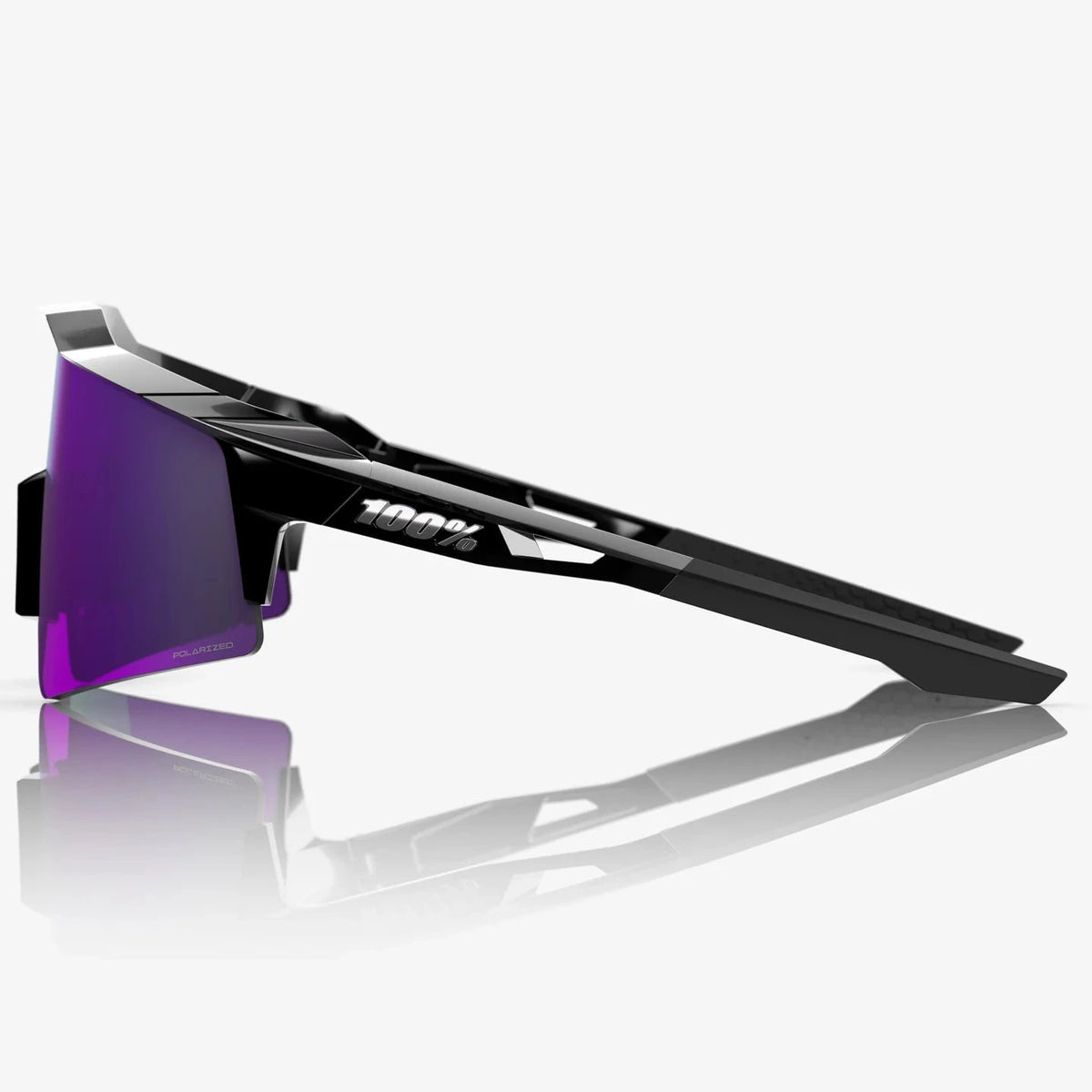 Gafas 100% Speedcraft SL - Polished Black HiPER Lavender Mirror Polarized