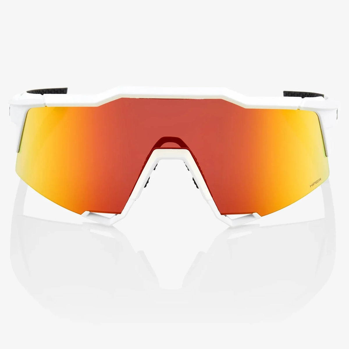 Occhiali 100% Speedcraft - Soft Tact Off White HiPER Red Multilayer Mirror