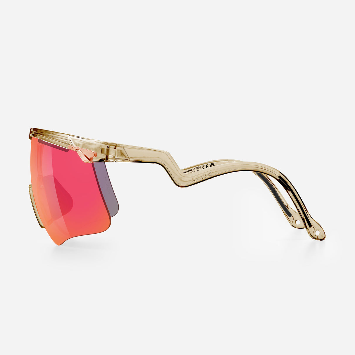 Alba Optics Delta Glasses - Smoke Glossy Vzum F-Lens Fire