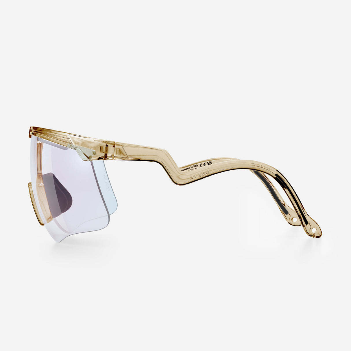 Alba Optics Delta Glasses - Smoke Glossy Vzum F-Lens Fire