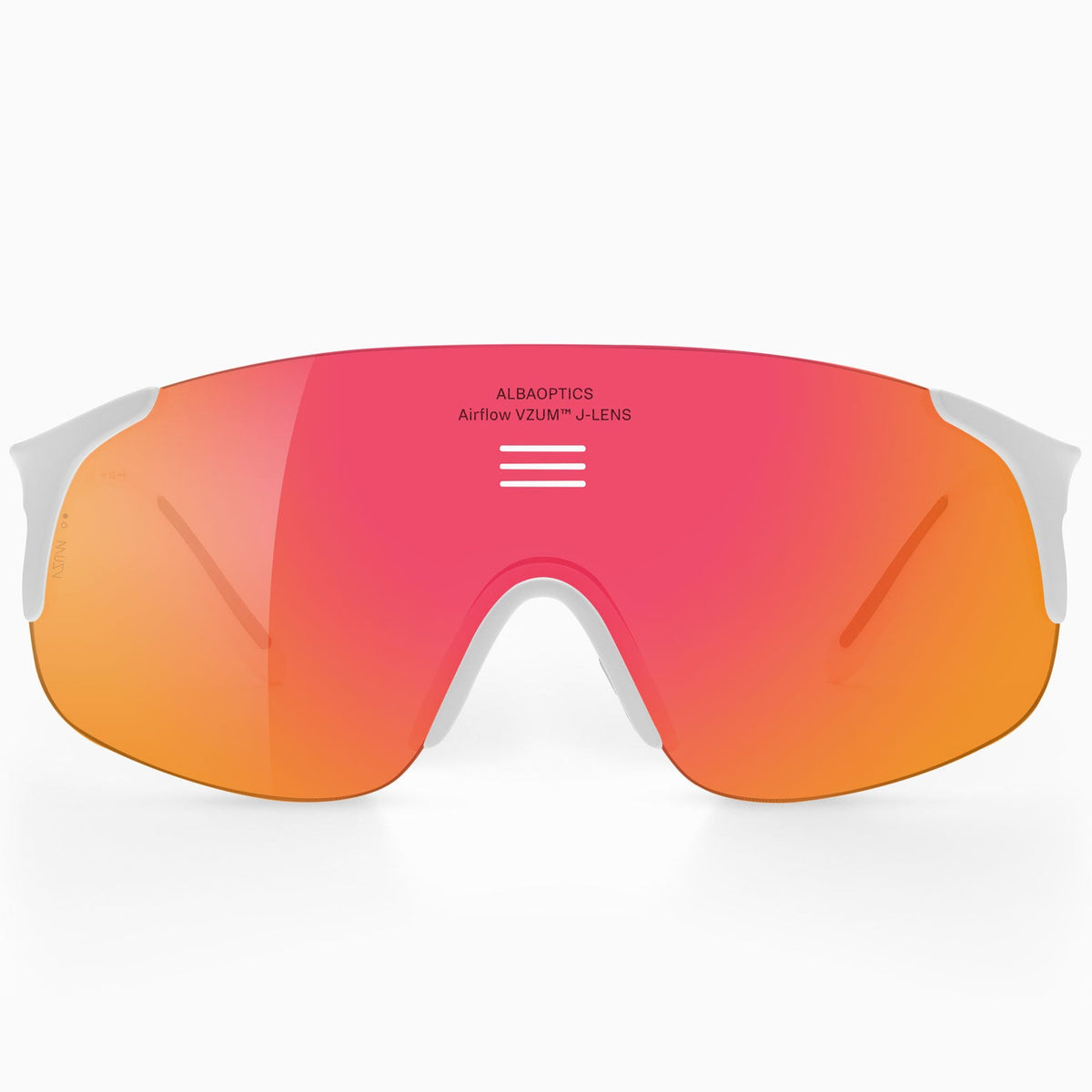 Brille Alba Optics Jumbo - White Vzum F-lens Fire