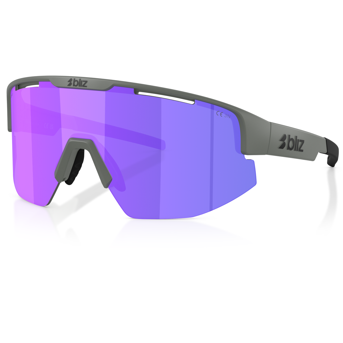 Lunettes Bliz Matrix Small - Matte Grey Smoke W Purple Multi
