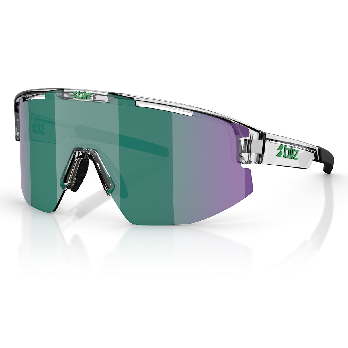 Occhiali Bliz Matrix Small - Transparent White Green Bliz