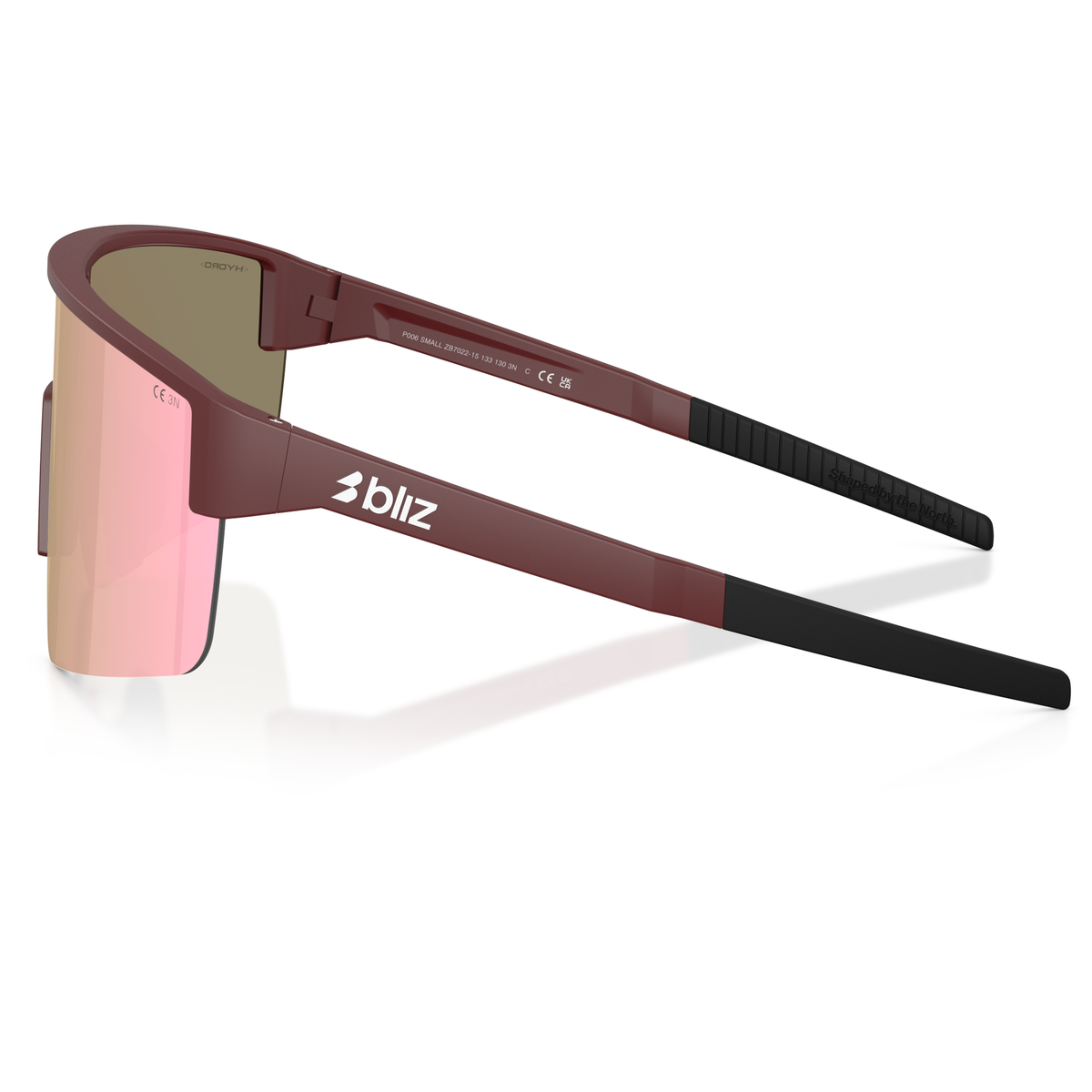 Lunettes Bliz P004 - Matte Burgundy Brown/Rose Multicolor