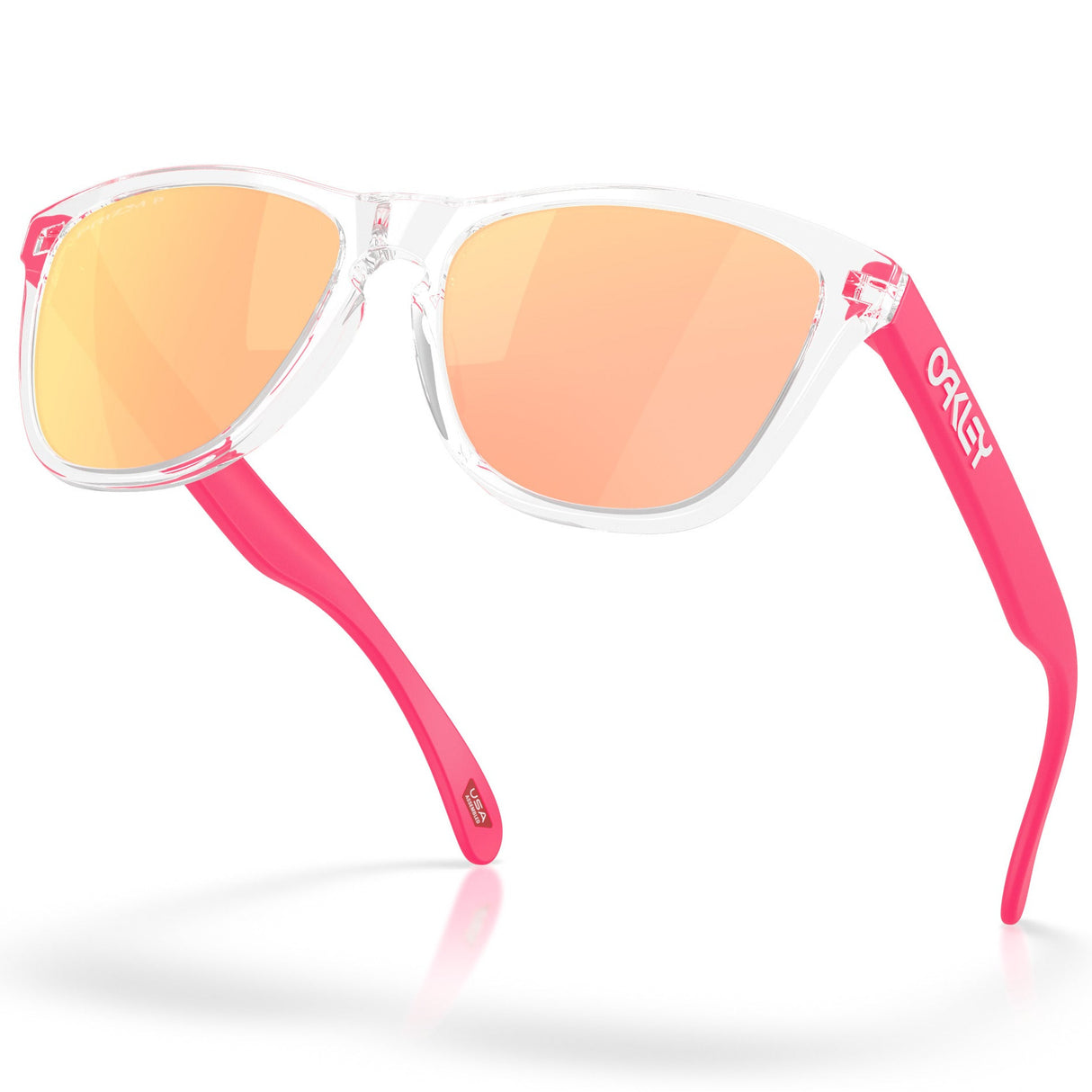 Lunettes Oakley Frogskins - Clear Prizm Rose Gold