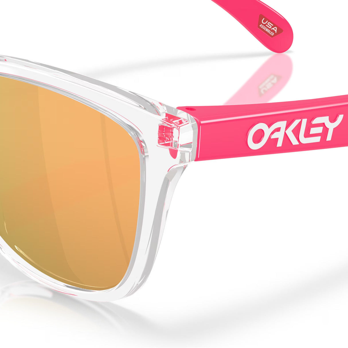 Lunettes Oakley Frogskins - Clear Prizm Rose Gold