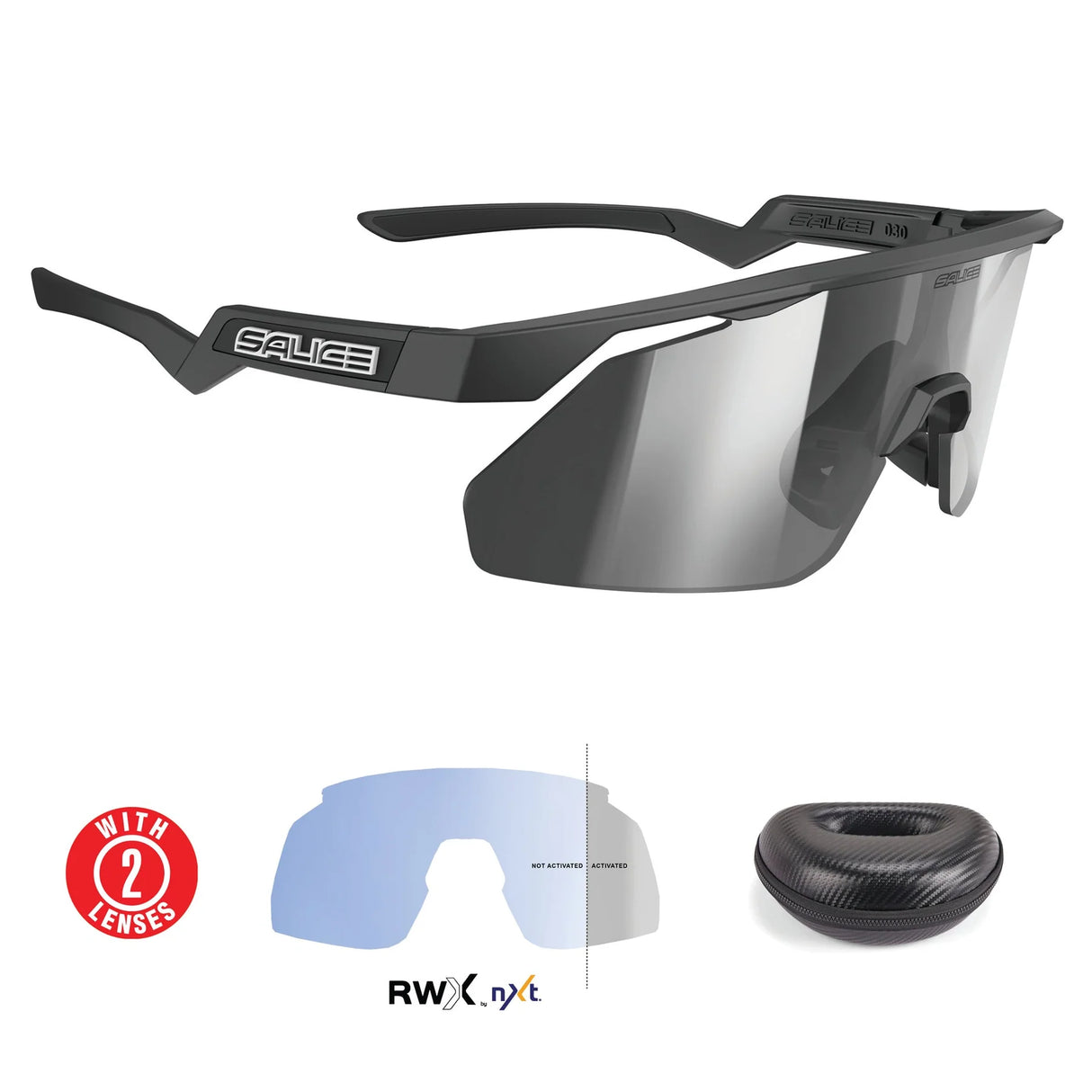 Occhiali Salice 030 RWX - Nero RW Argento Salice