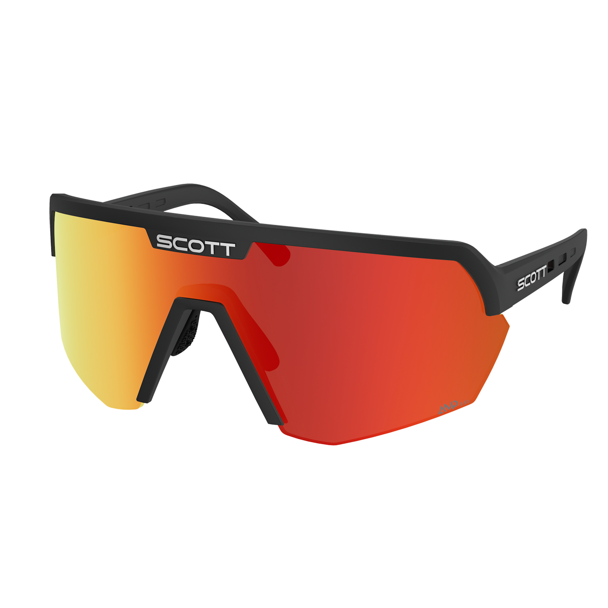 Occhiali Scott Sport Shield - Black Amp Red Chrome Scott