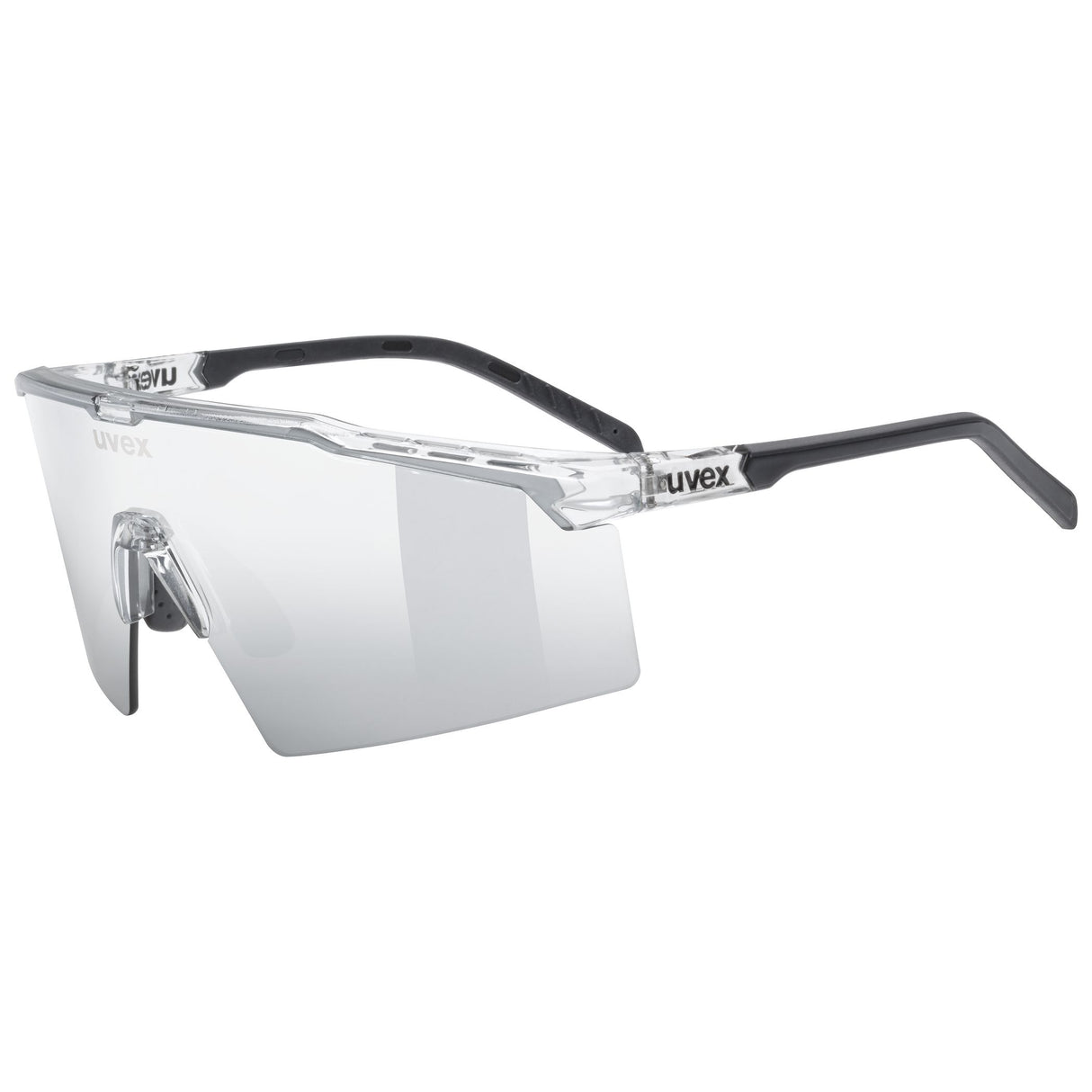 Uvex Flowline Glasses - Clear Mirror Silver