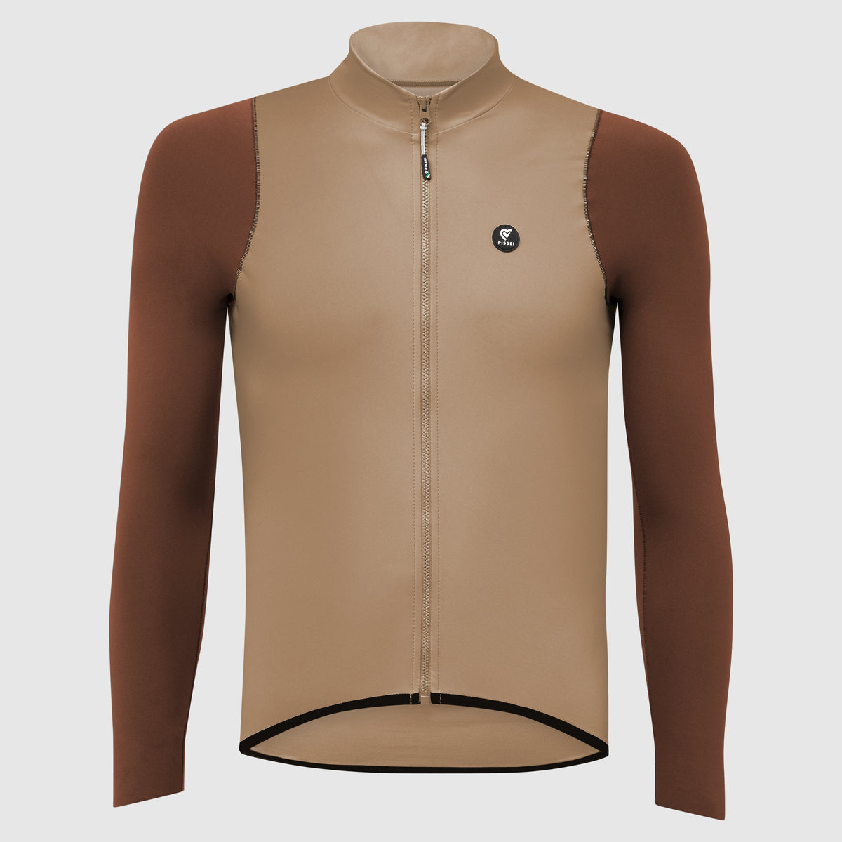 Maglia maniche lunghe Pissei Primapelle Bicolor - Argilla espresso