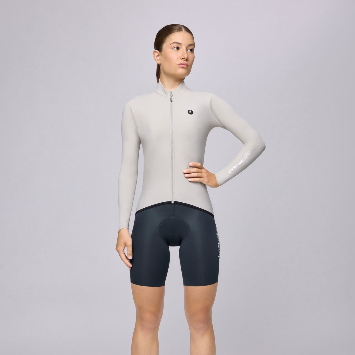 Jersey women's long sleeve Pissei Primapelle - Stone