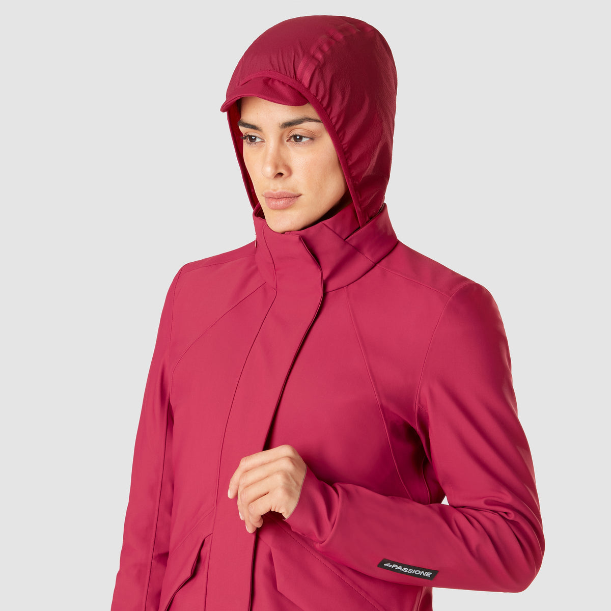 Parka donna La Passione Commuter - Rosso ciliegia La Passione