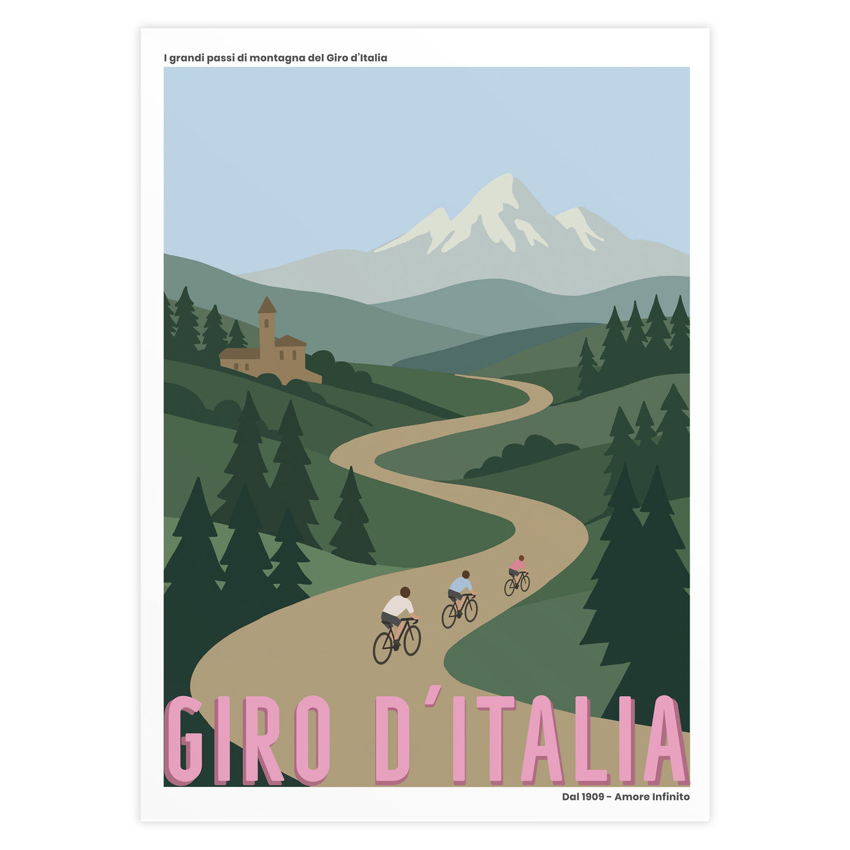 Poster Giro d'Italia - I Grandi Passi Giro d'Italia