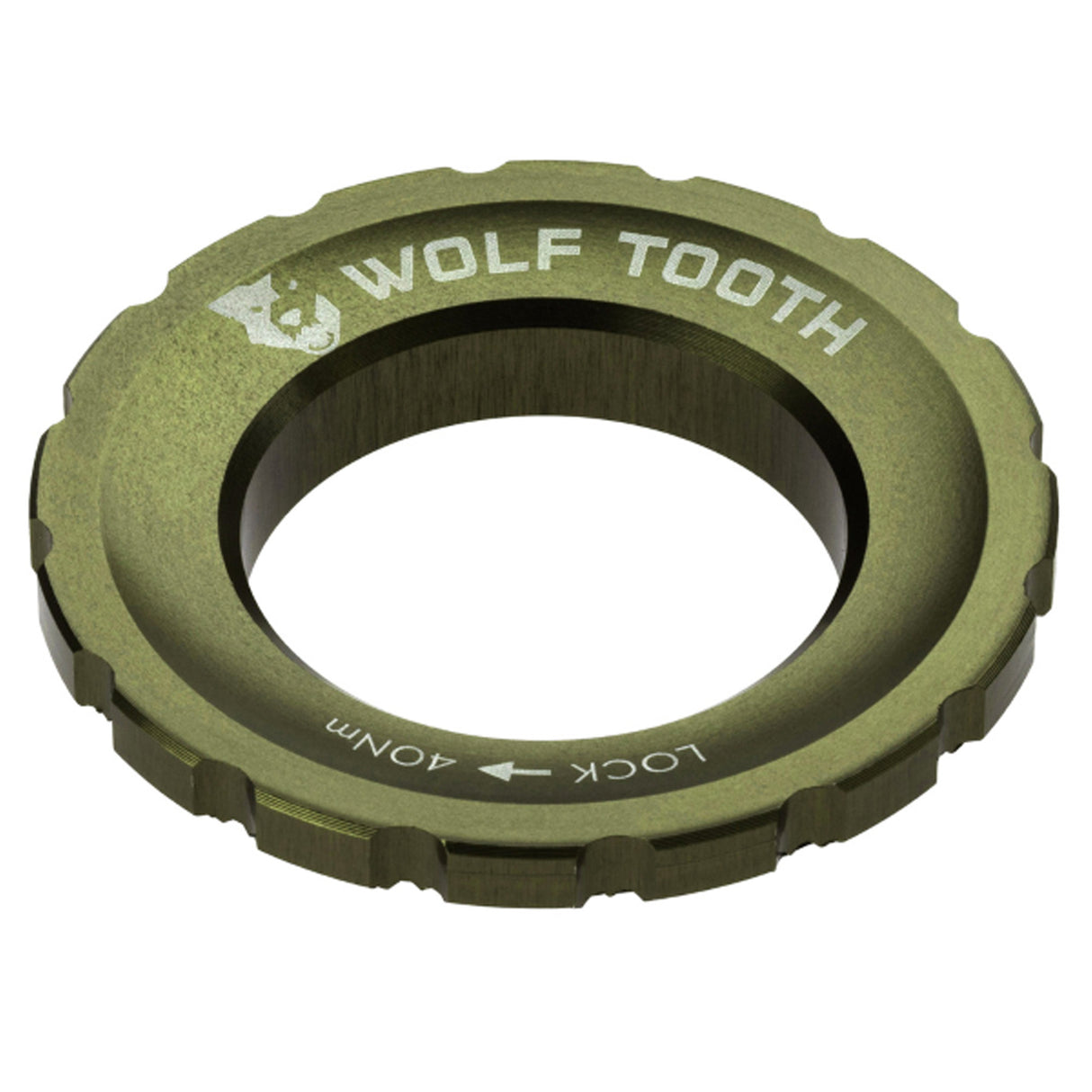 Ghiera Centerlock WolfTooth - Verde scuro - A