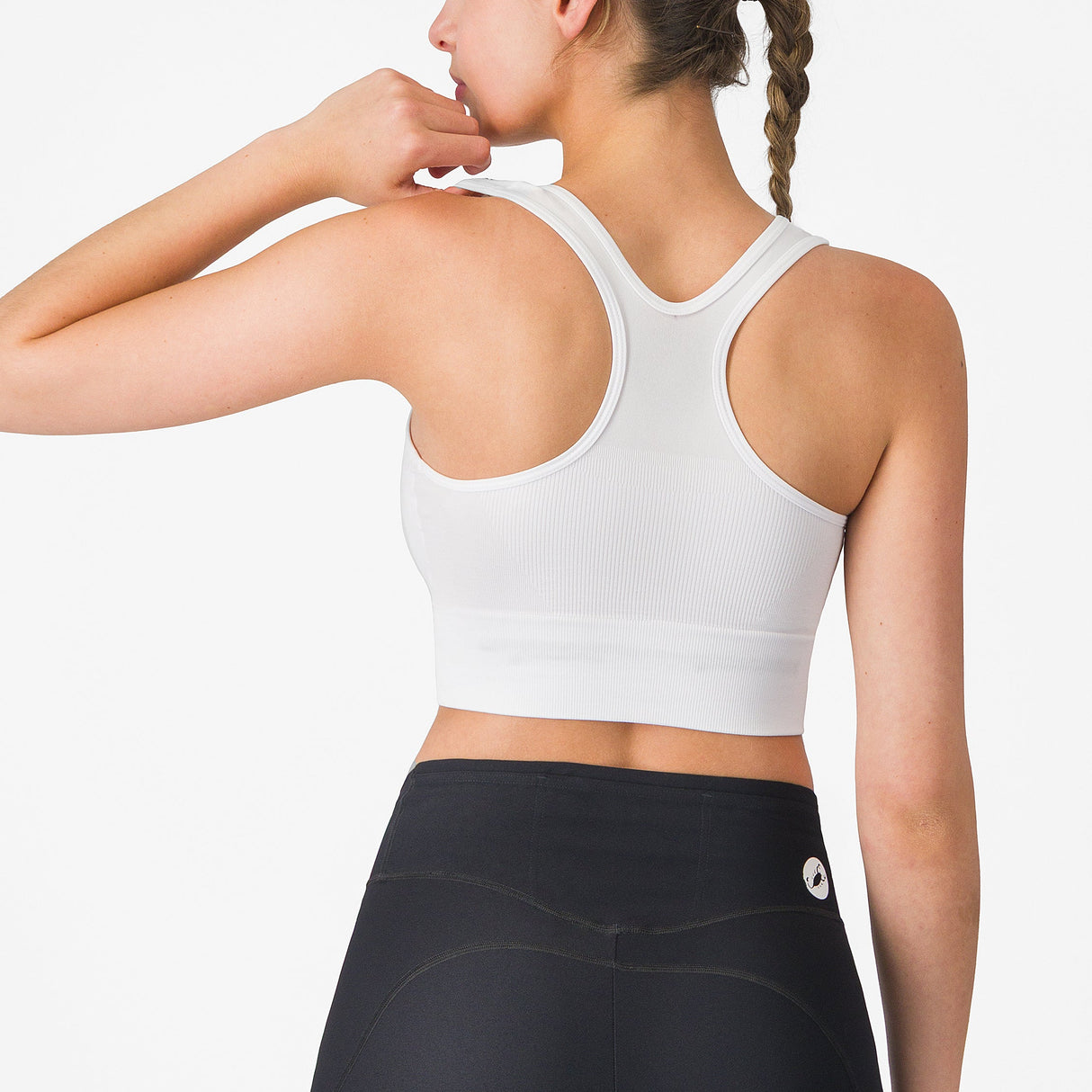 Soutien-gorge Castelli Comfort Travel Crop Top - Blanc