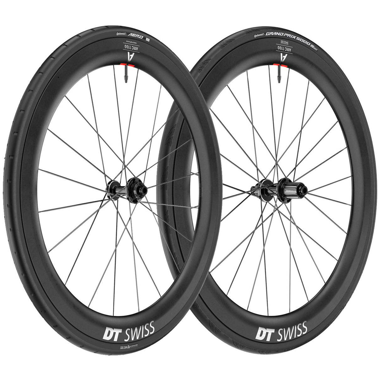 Ruote Dt Swiss ARC 1100 DI CL 55 WTS - Nero DT Swiss