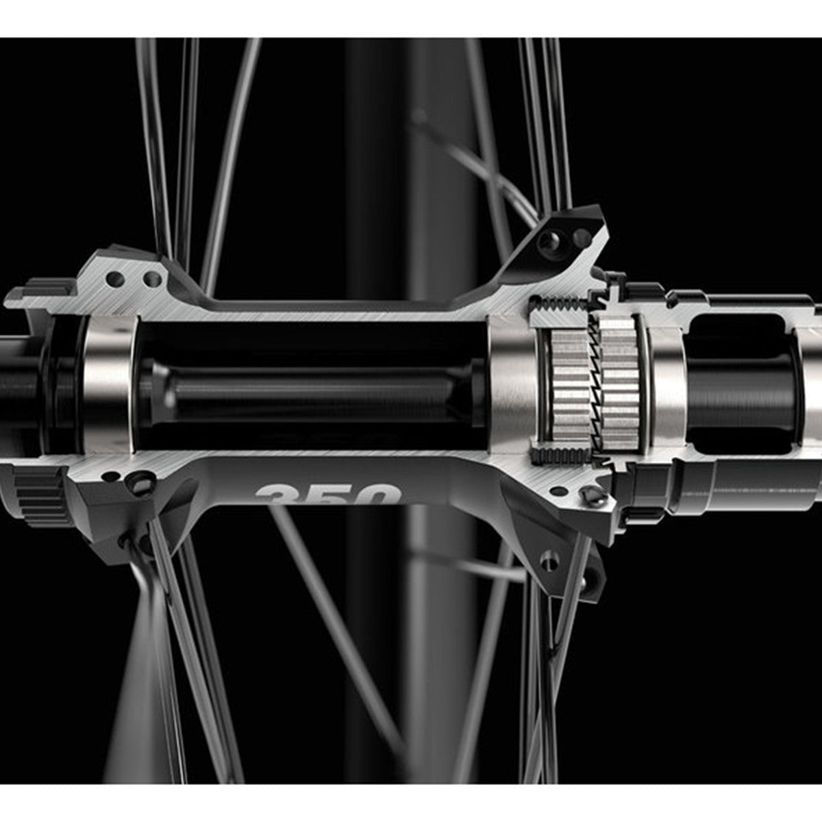 Roues Dt Swiss ARC 1600 Spline DB 50 - Noir
