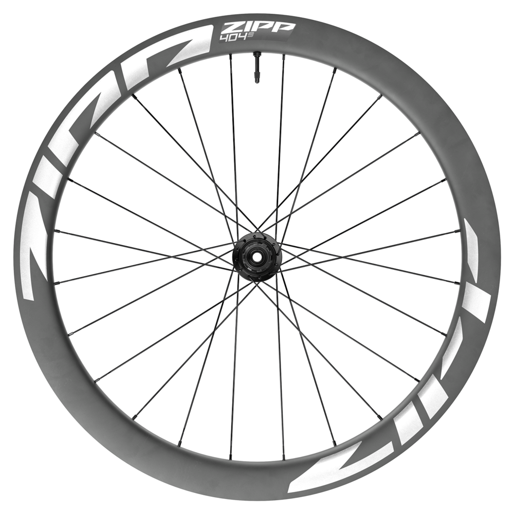Ruote Zipp 404 S tubeless disc center lock - Nero bianco Zipp