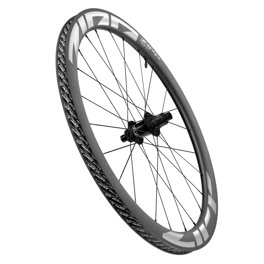 Ruote Zipp 404 S tubeless disc center lock - Nero bianco Zipp
