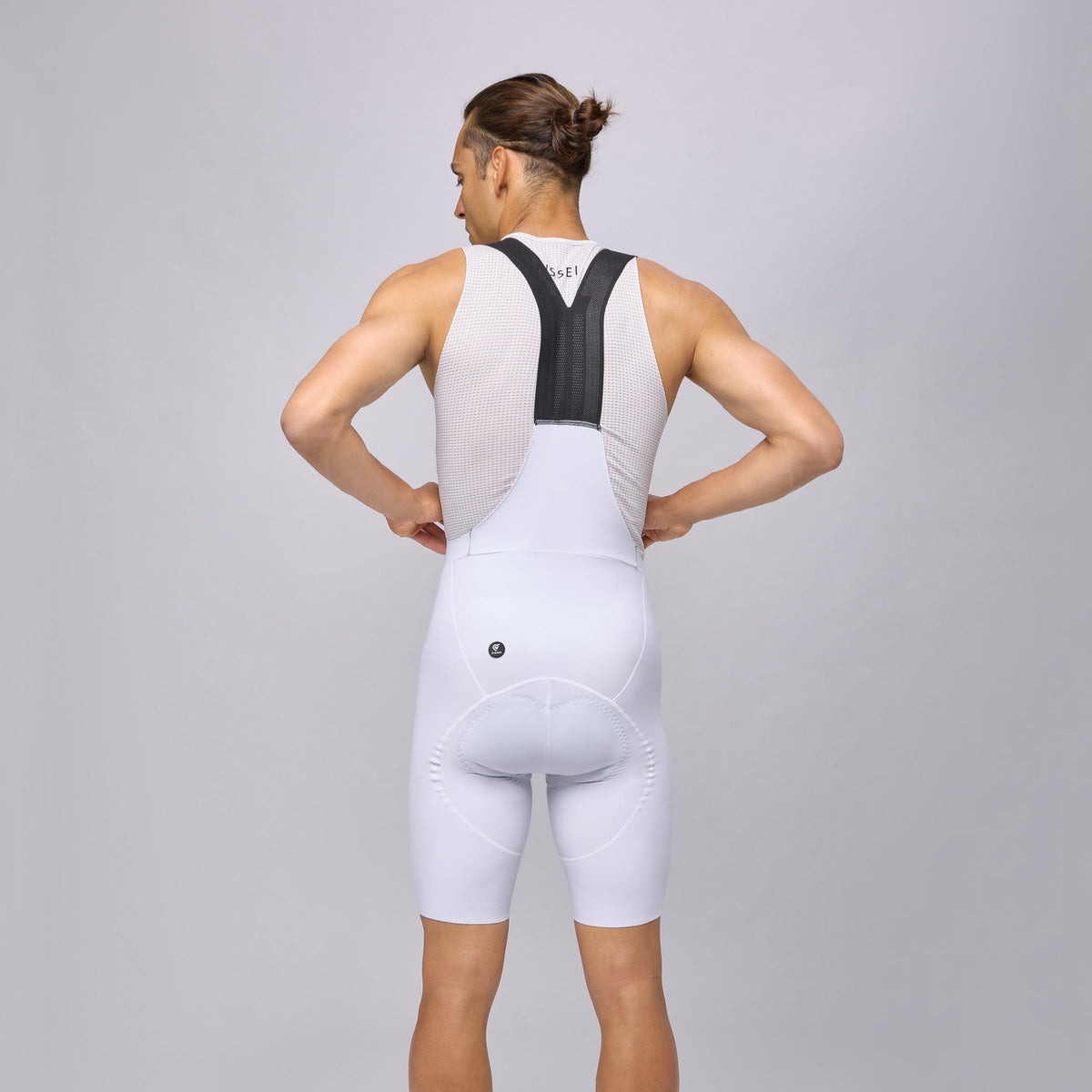 Bib shorts Pissei Sanremo Thermal - White