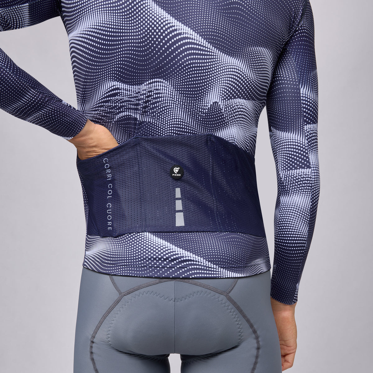 Maglia maniche lunghe Pissei Sanremo - Blu celeste