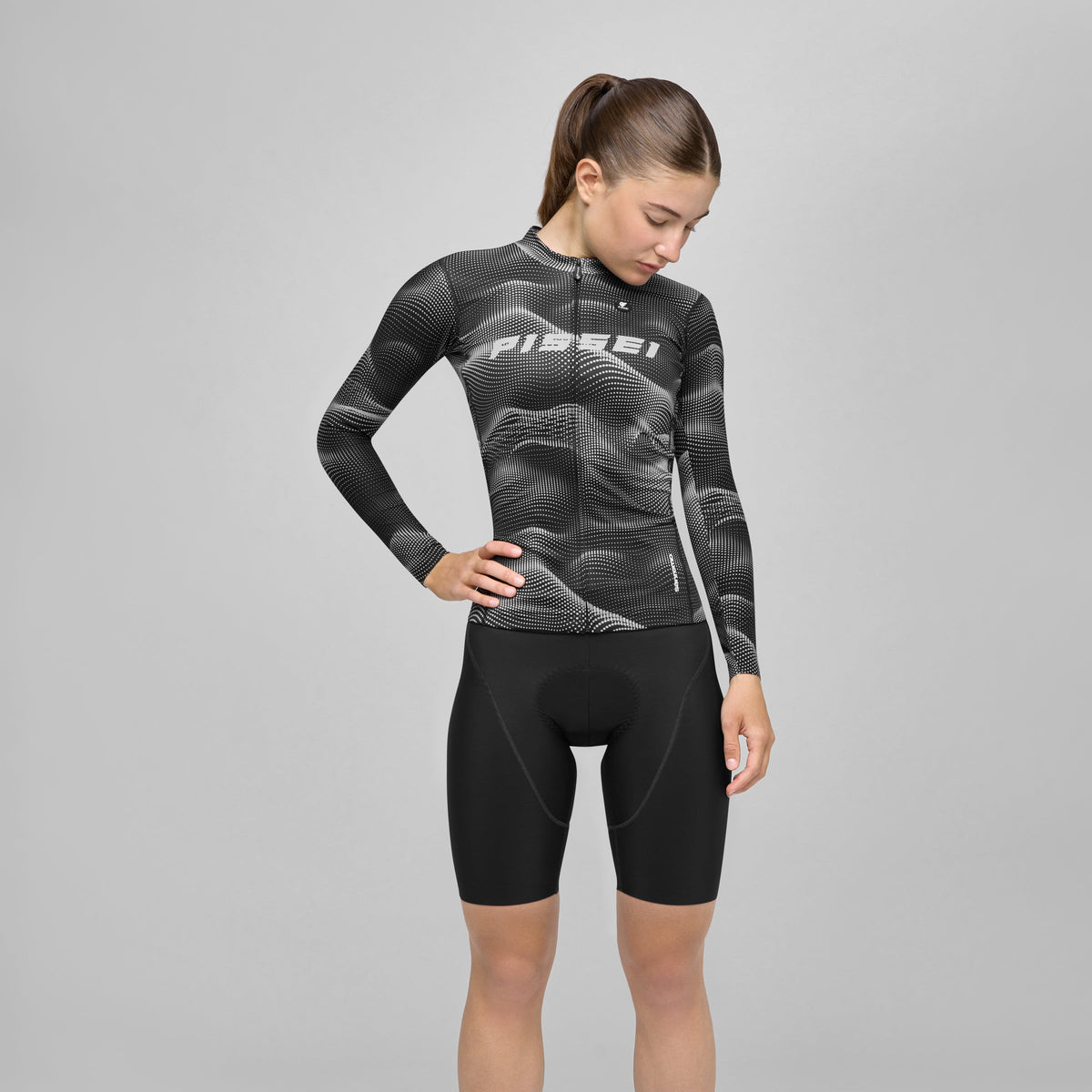 Maillot de manga larga Pissei Sanremo - Negro gris