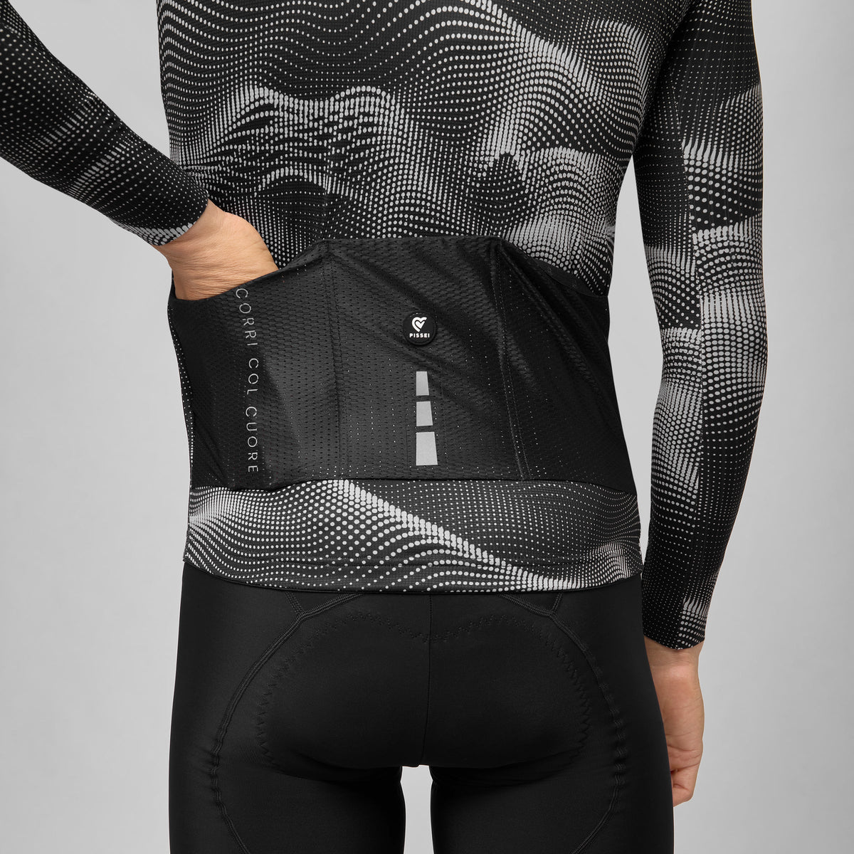 Maillot de manga larga Pissei Sanremo - Negro gris