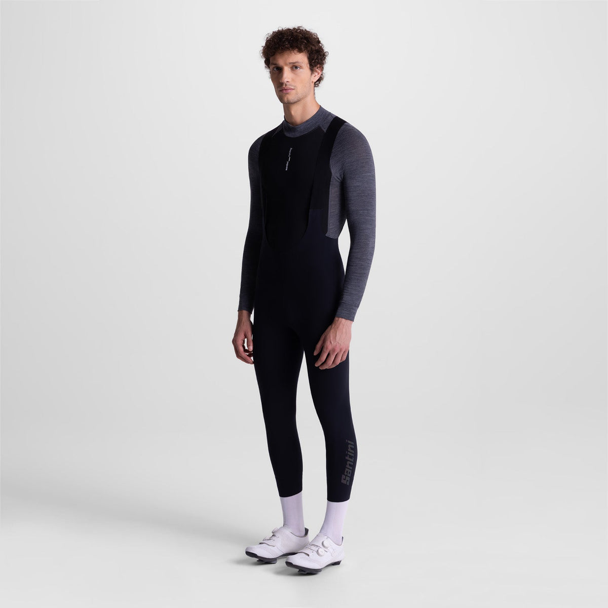 Radhose lang Santini Unico Edge 7/8 - Schwarz