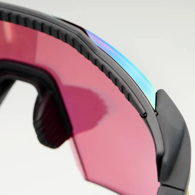 100% Aerocraft Brille - Soft Tact Black HiPER Red Multilayer Mirror