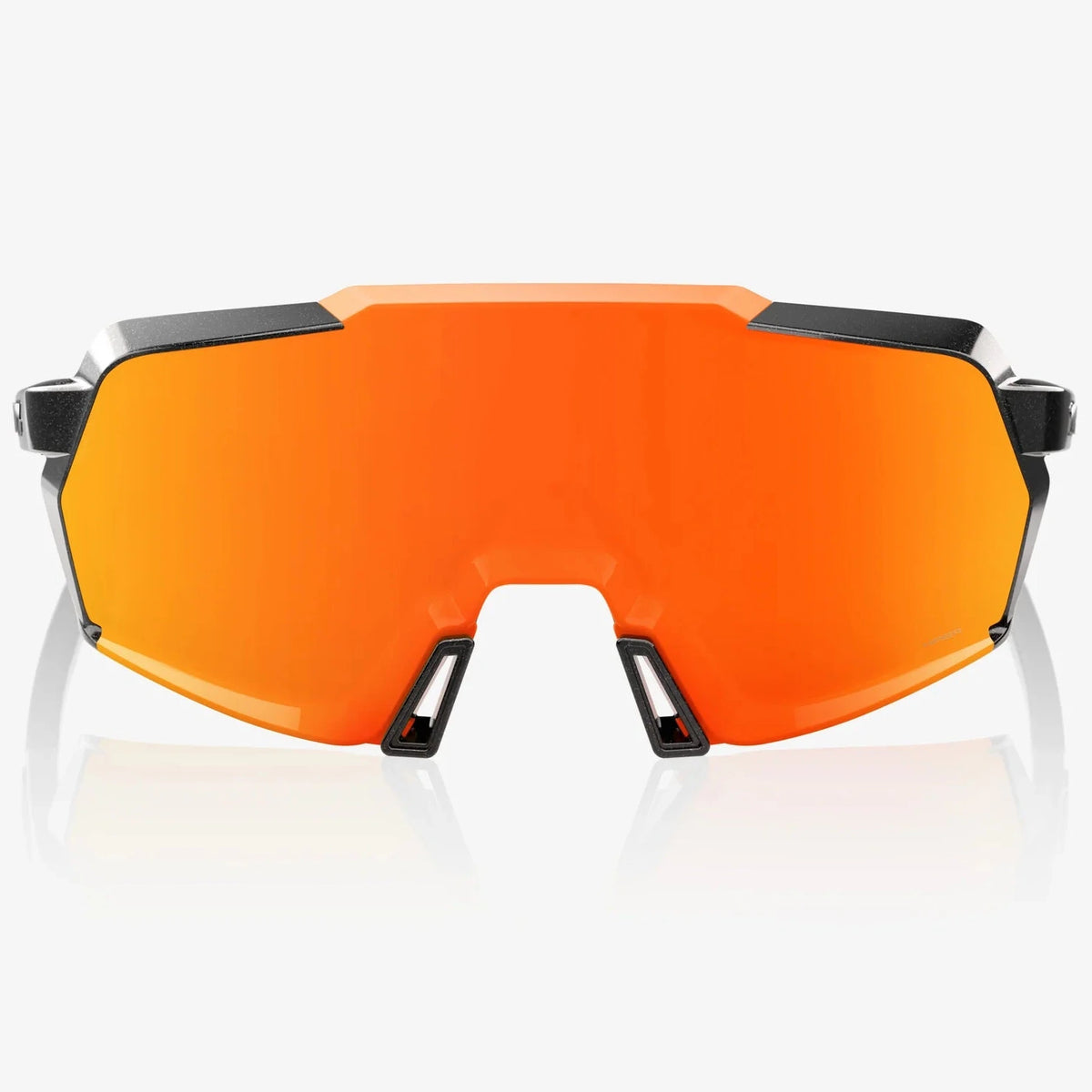 100% Korbin Brille - Gloss Metallic Black HiPER Red Multilayer Mirror
