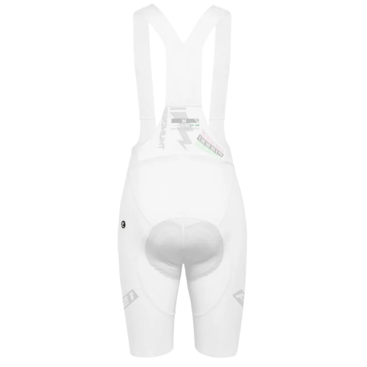 Bib shorts Pissei Thunder - White