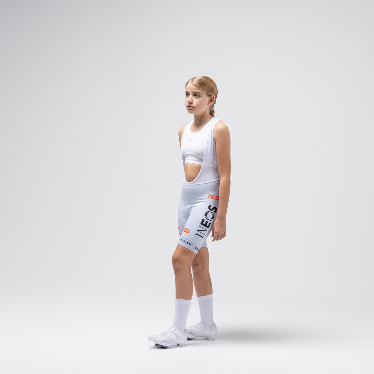 Salopette bambino Gobik Ineos Grenadiers 2026 Avant - Grigio Gobik