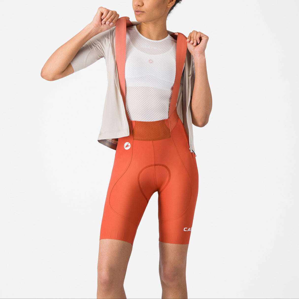 Salopette donna Castelli Espresso 2 DT - Arancio