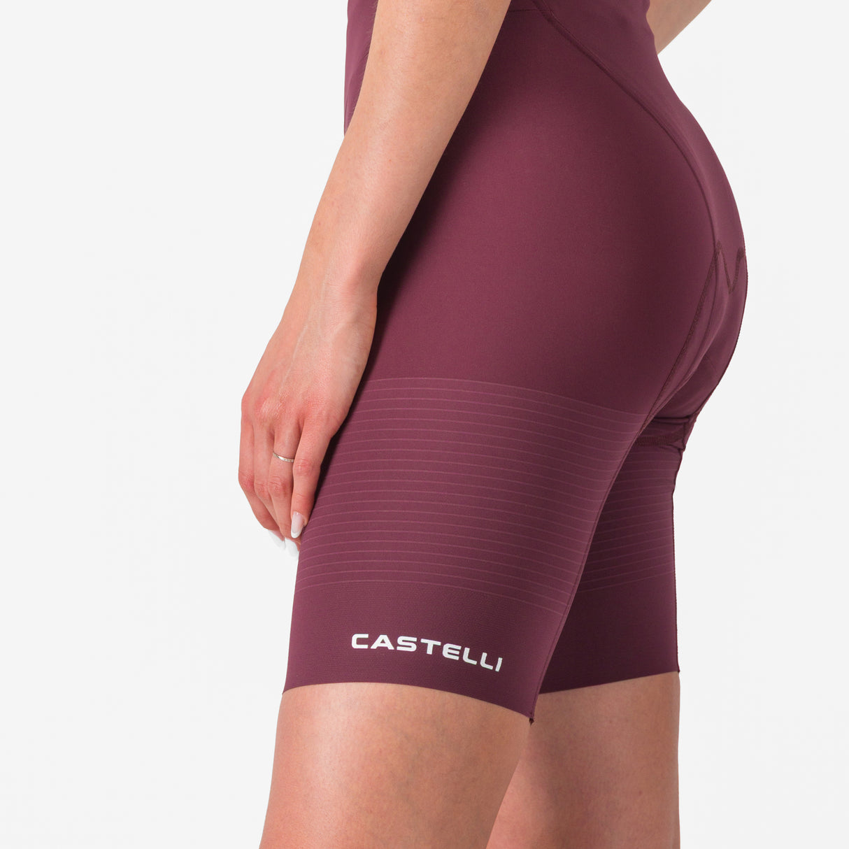 Castelli Premio Evo DT women bib shorts - Bordeaux