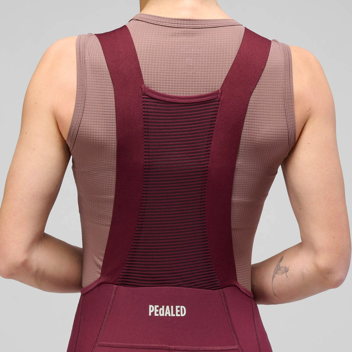 Cuissard à bretelles femme Pedaled Element - Bordeaux