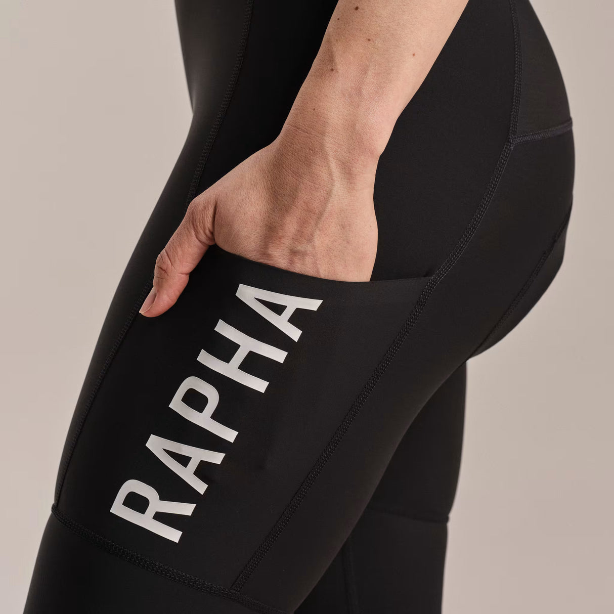 Cuissard à bretelles femme Rapha Pro Team Cargo - Noir