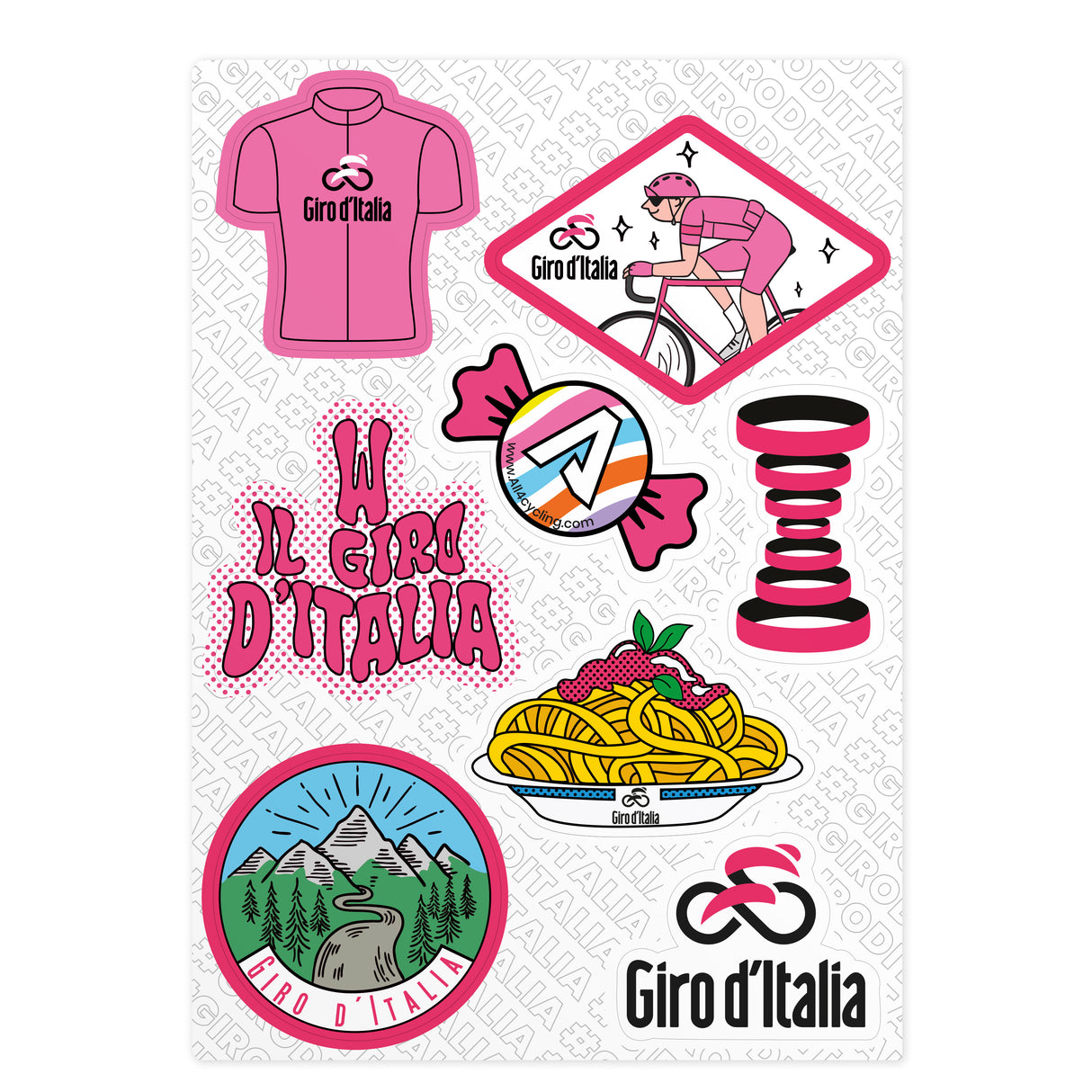 Set Adesivi Giro d’Italia 2025 - Q