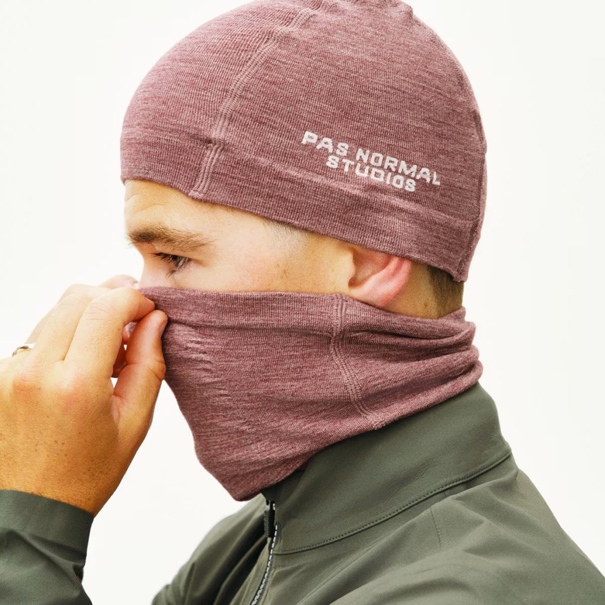 Sottocasco Pas Normal Studios Logo Merino Knit - Bordeaux Pas Normal Studios