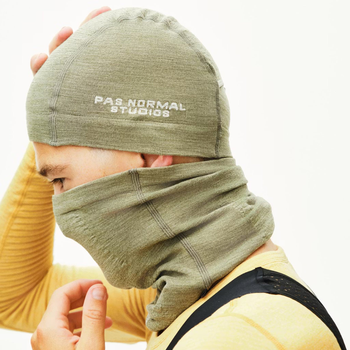 Sottocasco Pas Normal Studios Logo Merino Knit - Verde Pas Normal Studios