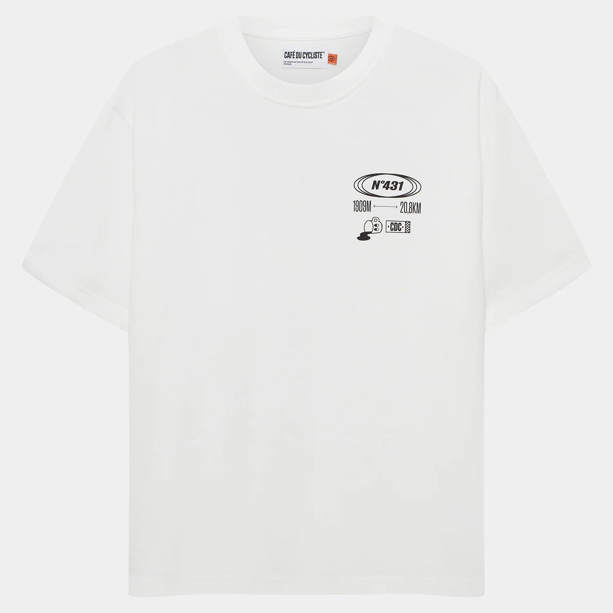 T-Shirt Cafe du Cycliste Col Ventoux - Bianco Café du Cycliste