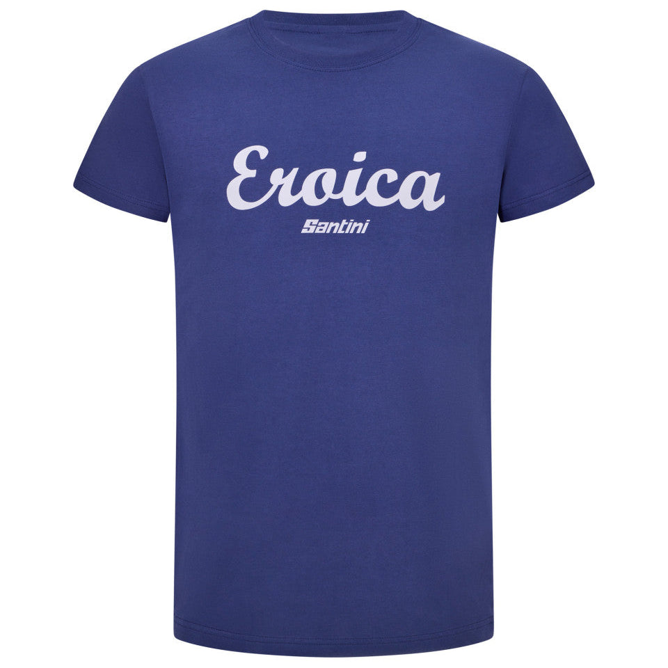 T-shirt Santini Eroica Cipressi - Bleu
