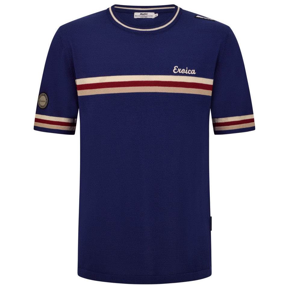 T-Shirt Santini Eroica Timo - Blu Santini