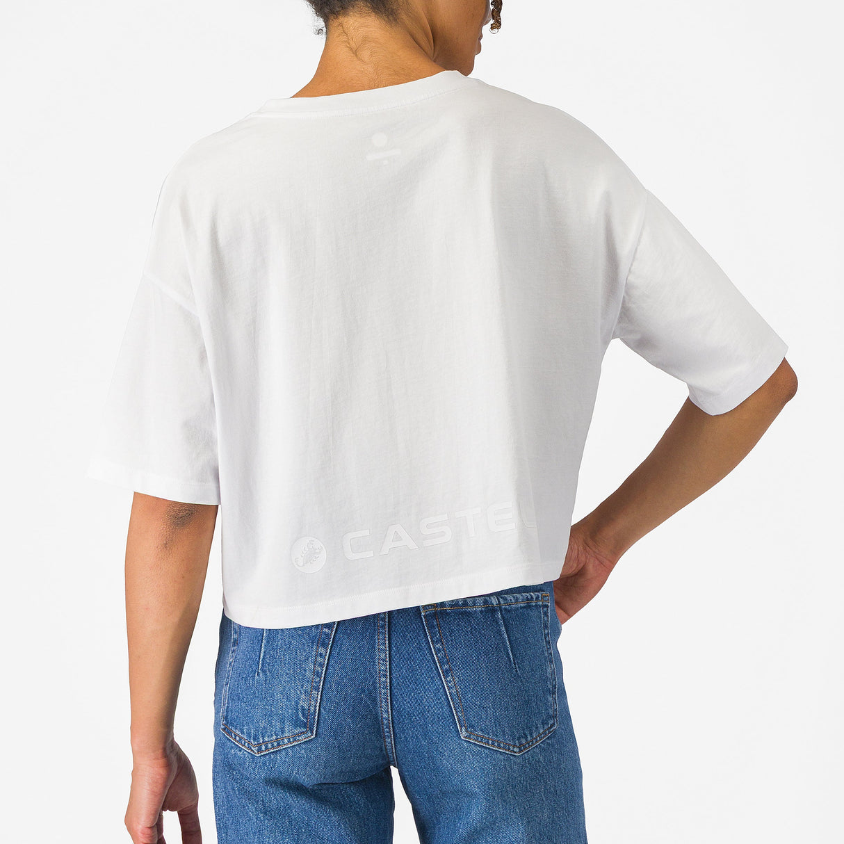T-Shirt femme Castelli Logo - Blanc