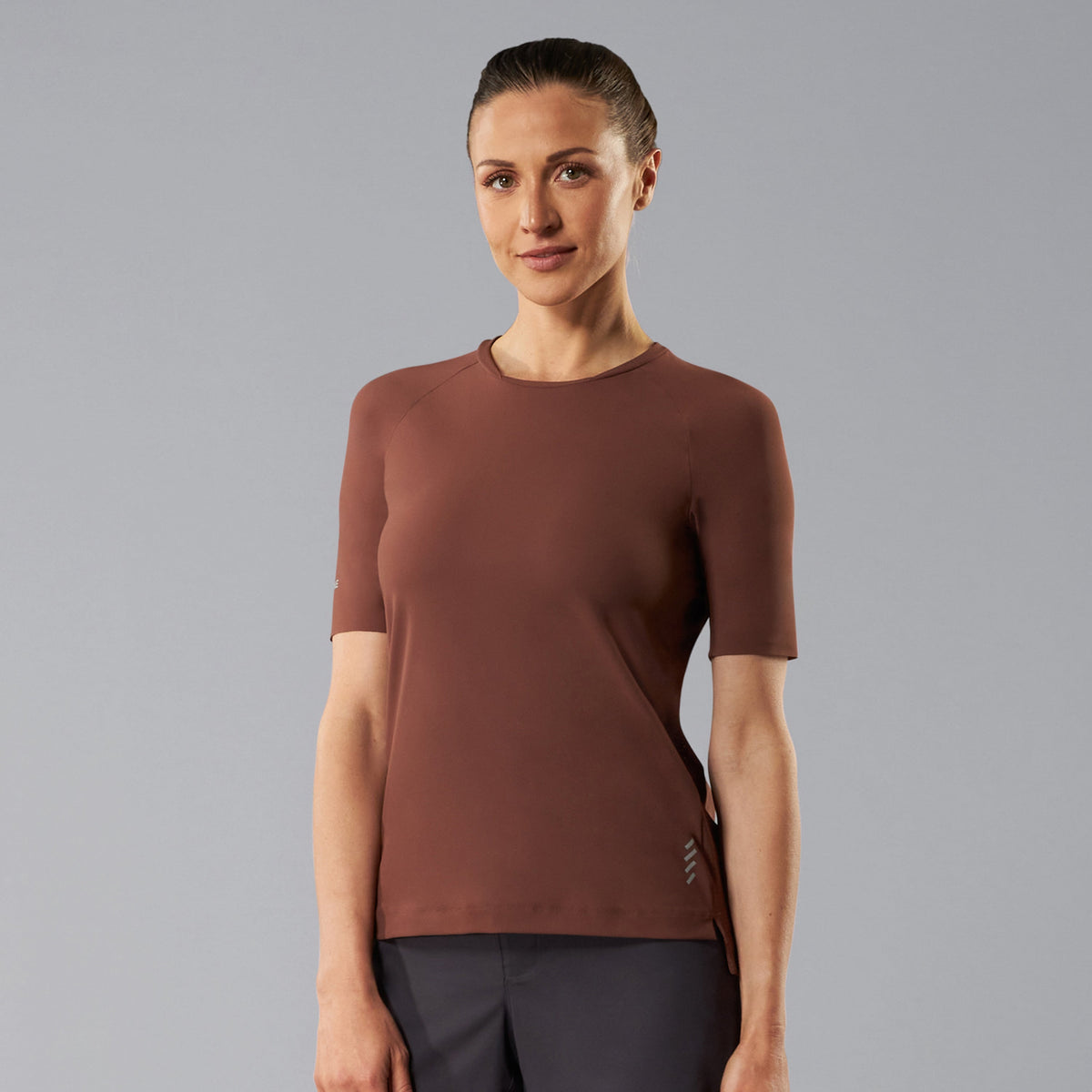 T-Shirt donna La Passione Leaf - Marrone mattone La Passione