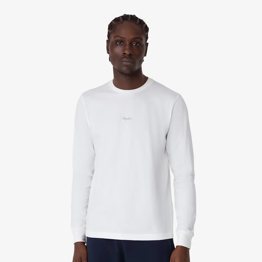 T-Shirt maniche lunghe Rapha Cotton - Bianco Rapha