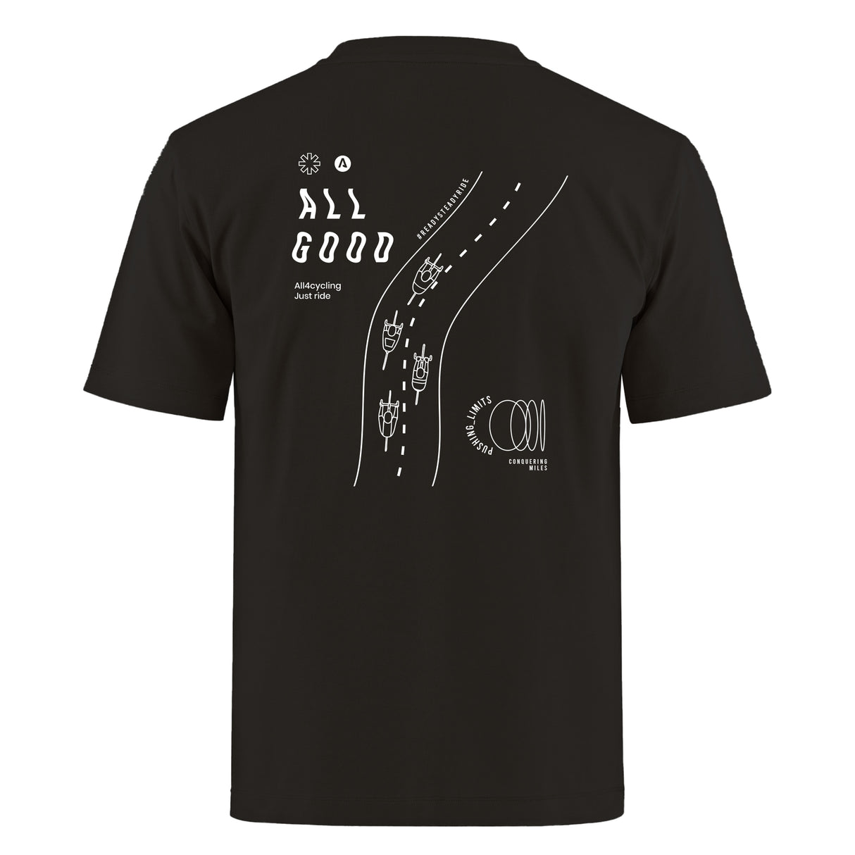 T-shirt All Good - Nero All4cycling
